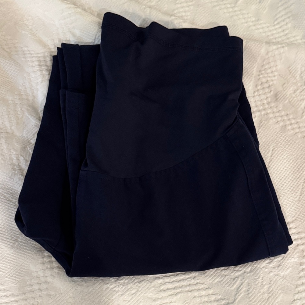 Navy maternity FIGS small over belly scrub pant